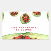 Duft des Lebens: Potpourri Inspiration Rechteckiger Aufkleber (Vorderseite)