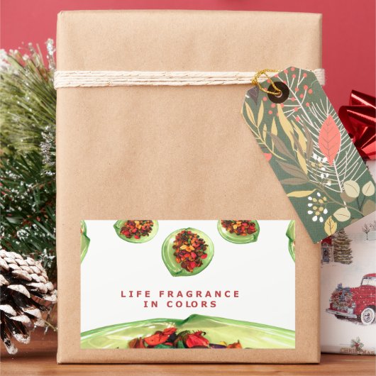 Duft des Lebens: Potpourri Inspiration Rechteckiger Aufkleber (Feiertag)