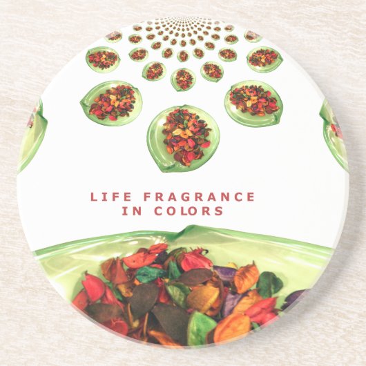 Duft des Lebens: Potpourri Inspiration Untersetzer (Vorne)