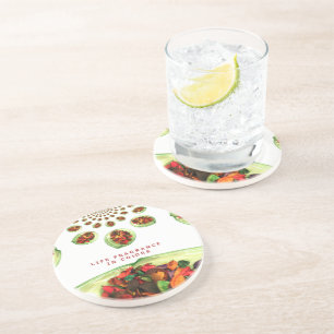 Duft des Lebens: Potpourri-Inspirationsbotschaft Untersetzer