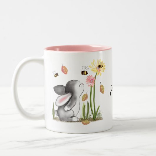 Duft duftende Blume Tasse mit Name (Links)