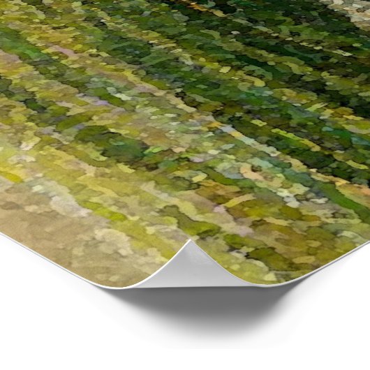 Duft - Engel mit grünen Flügeln. Poster (Ecke)