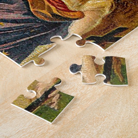 Duft - Engel mit grünen Flügeln Puzzle (Seite)