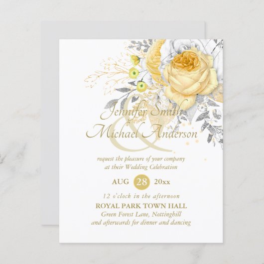 Duftblumen mit weißer Rosenblume (Vorne/Hinten)