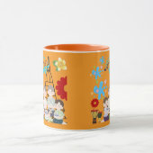 Duftende Blumenspritzer Orange Tasse (Zentrum)