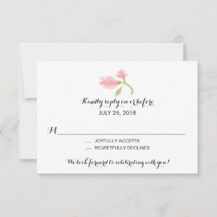 Duftende Freesienblüten   Hochzeits-RSVP RSVP Karte