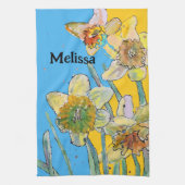 Duftfarbene Blume Blumenfeder-Wasserfarben Geschirrtuch (Vertikal)