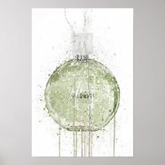 Duftflasche 'Frühlingswiese' als Weihnachtsgeschen Poster (Vorne)