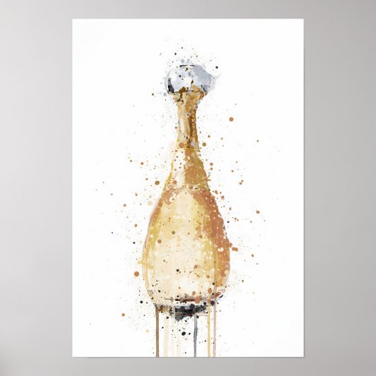 Duftflasche 'Gold' als Weihnachtsgeschenk Poster (Vorne)