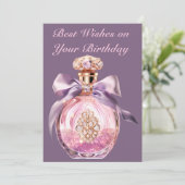 Duftflasche mit Juwelen Feiertagskarte (Stehend Vorderseite)