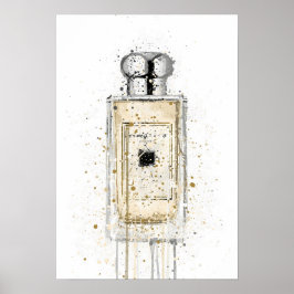 Duftflasche 'Pale Gold' als Weihnachtsgeschenk Poster