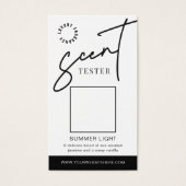 Duftproben-Testkarte Kerzen-Dufttester (Vorderseite)