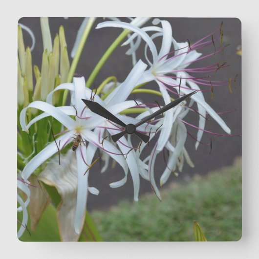 Duftsäulenhalterung Quadratische Wanduhr (Vorderseite)