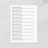 Duftstoffe für Gentechnik Visitenkarte (Rückseite)