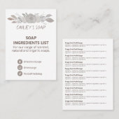 Duftstoffe für Gentechnik Visitenkarte (Vorne/Hinten)