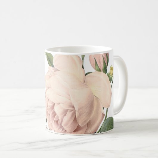 Dufttee-Rose von Redouté Coffee Tasse (VorderseiteRechts)
