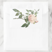 Dufttee-Rose von Redouté Rechteckiger Aufkleber (Tasche)
