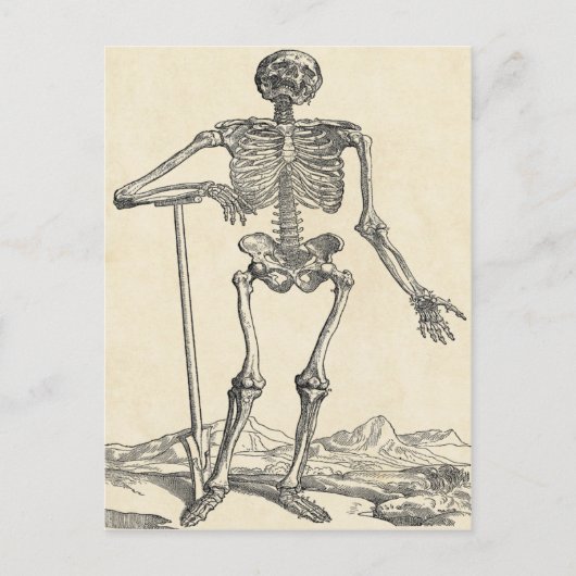 Dug seine eigene Grabpostkarte Postkarte (Vorderseite)