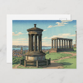 Dugald Stewart Monument on Calton Hill Postkarte