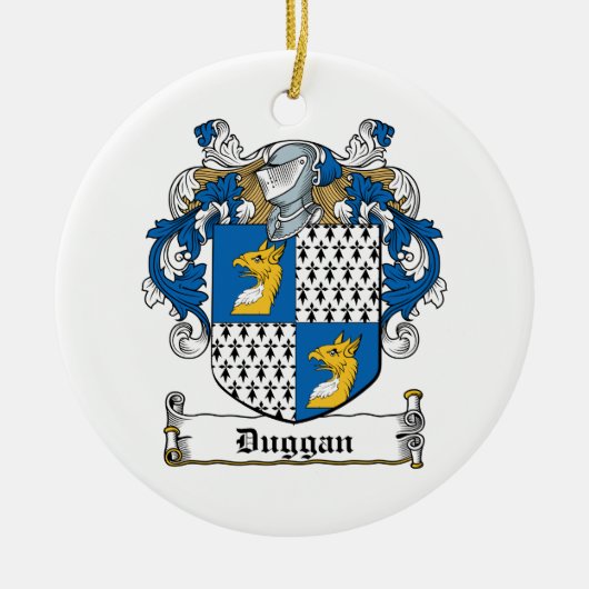 Duggan Familienwappen Keramik Ornament (Vorne)