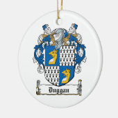 Duggan Familienwappen Keramik Ornament (Links)