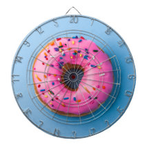 Dughnut Foto blue und pink modern Dartboard