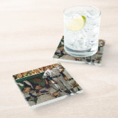 Dugout Glasuntersetzer (Schrägansicht)