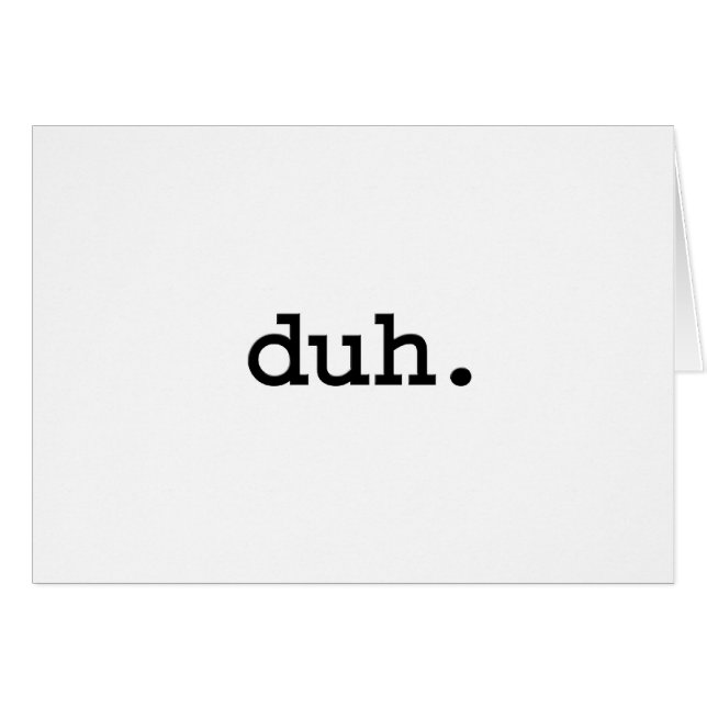 duh. (Vorderseite (Horizontal))