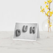 Duh Cookies Note Card Karte (Gelbe Blume)