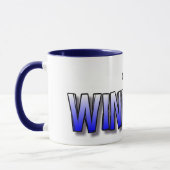 (duh) GEWINNENDE Tasse - Blau (Links)