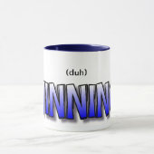 (duh) GEWINNENDE Tasse - Blau (Zentrum)