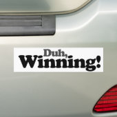 Duh gewinnt autoaufkleber (Auf Auto)