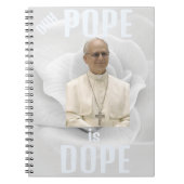 Duh Pope is Dope Notebook Notizblock (Vorderseite)