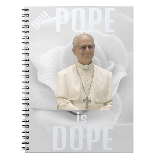 Duh Pope is Dope Notebook Notizblock (Vorderseite)
