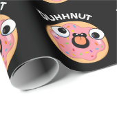 Duhh-nut Funny Albern Donut Pun Dark BG Geschenkpapier (Rolleneckpunkt)