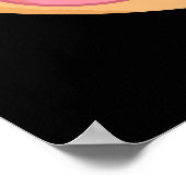 Duhh-nut Funny Albern Donut Pun Dark BG Poster (Ecke)