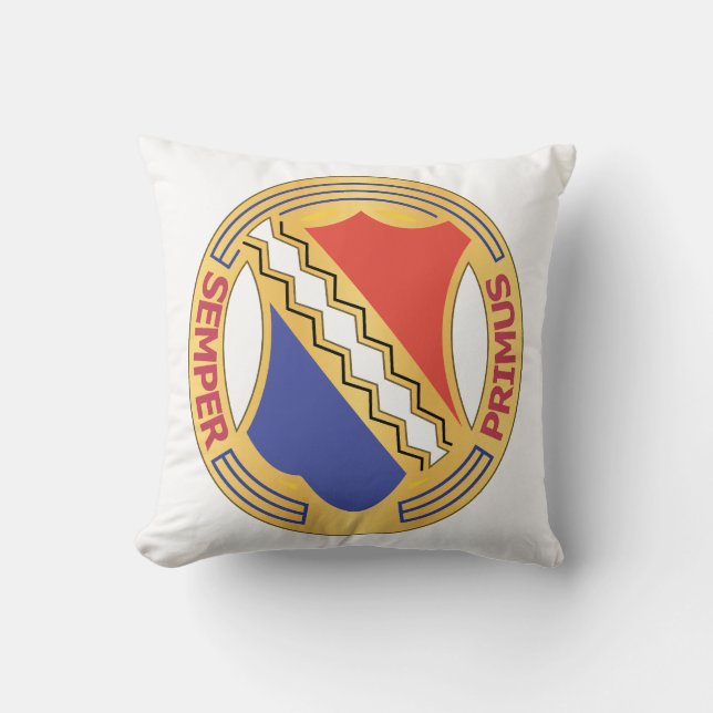 DUI - Erstes Infanterie-Regiment mit zwei TXT Kissen (Vorderseite)