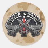 DUI für Spezialeinheiten Runder Aufkleber (Vorderseite)