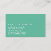 Duik in Kleur Visitekaartjes Visitenkarte (Rückseite)