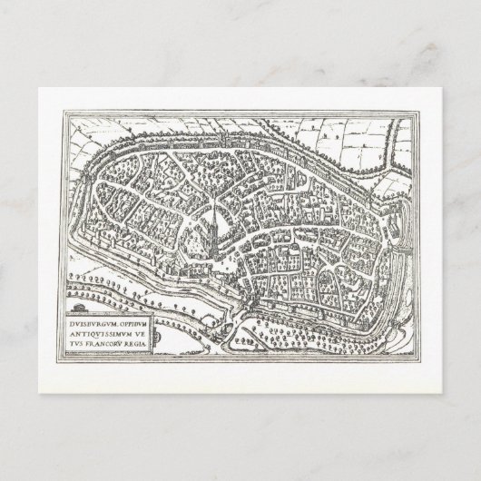 Duisburg: 1666 postkarte (Vorderseite)