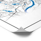 Duisburg Deutschland City Map Travel Simple Poster (Ecke)