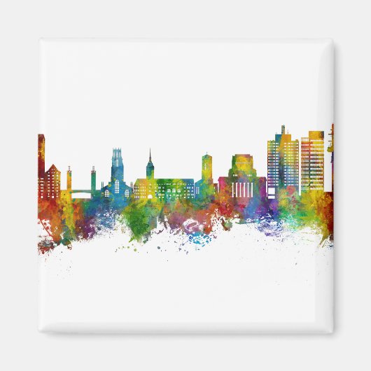 Duisburg Deutschland Skyline Magnet (Vorne)
