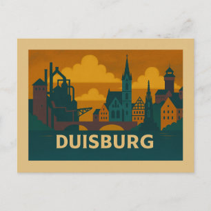 Duisburg Deutschland Stadt Kunst Postkarte