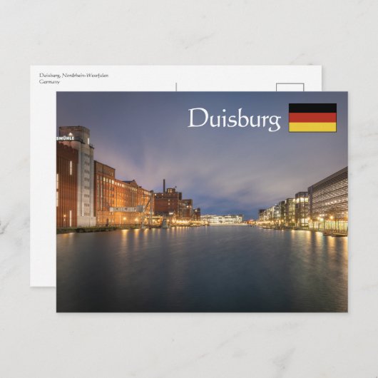 Duisburg Postkarte (Vorne/Hinten)