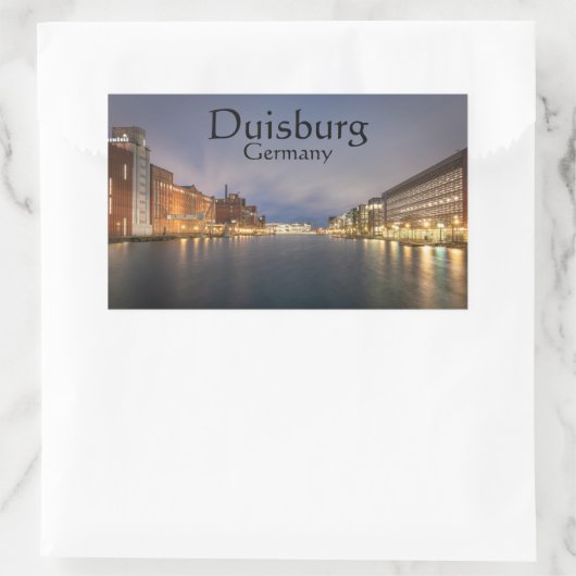 Duisburg Rechteckiger Aufkleber (Tasche)