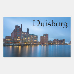 Duisburg Rechteckiger Aufkleber