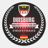 Duisburg Runder Aufkleber (Vorderseite)