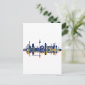 Duisburg Skyline Feiertagspostkarte (Stehend Vorderseite)