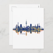 Duisburg Skyline Feiertagspostkarte (Vorne/Hinten)