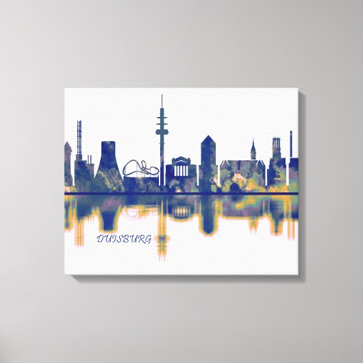 Duisburg Skyline Leinwanddruck (Vorderseite)